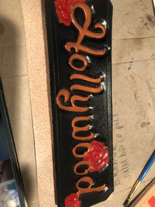 Custom Leather Noseband for Traditional Halter