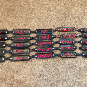 Custom Leather Noseband for Traditional Halter