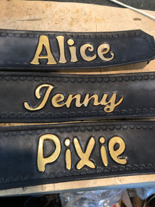 Custom Leather Noseband for Traditional Halter