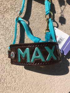 Custom Leather Noseband for Traditional Halter